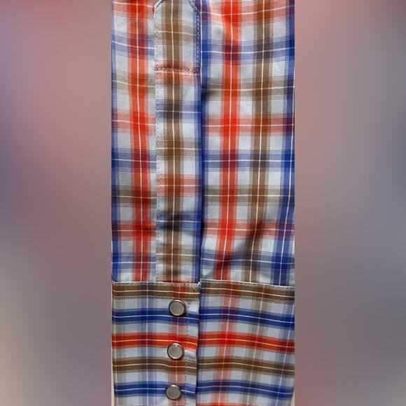 Men’s Wrangler Performance Snap Long Sleeve Plaid Shirt. Size 2XL - Picture 8 of 8